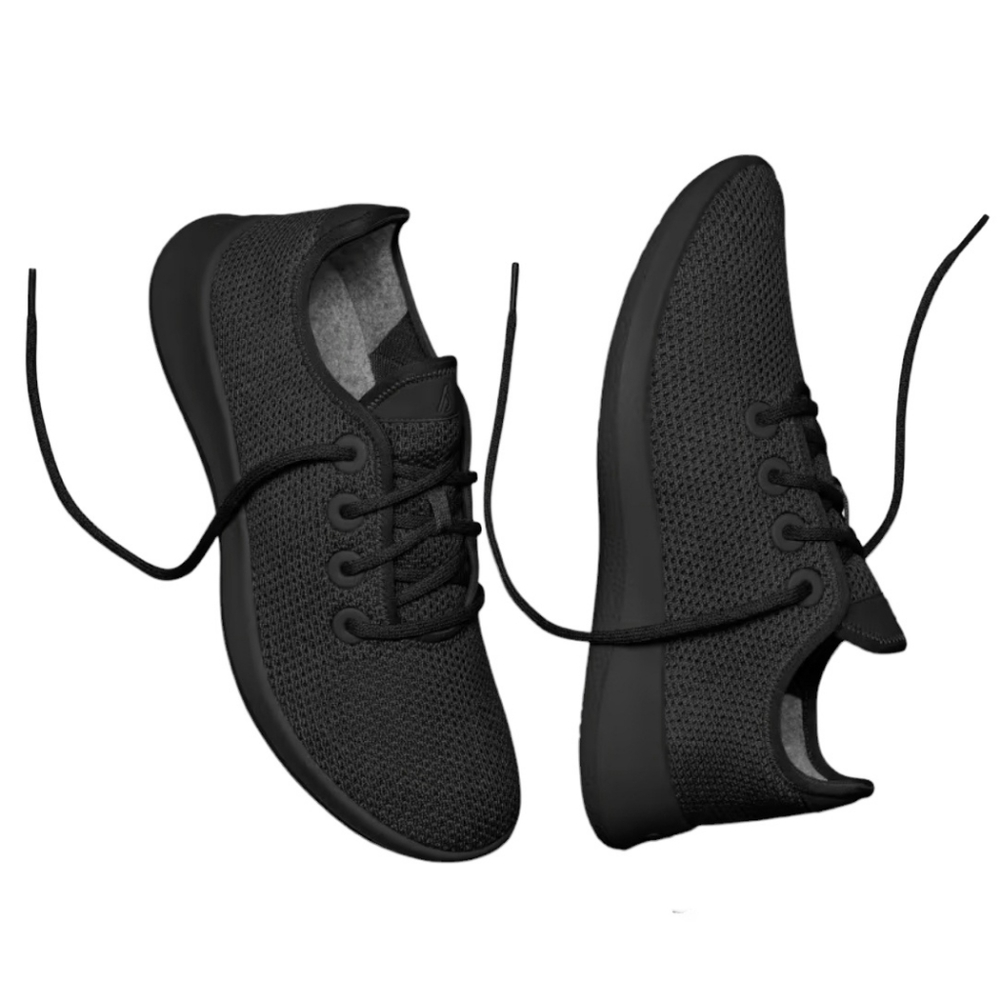Allbirds Women's Tree Runners Dark Gray With Black Sole, Size Various
